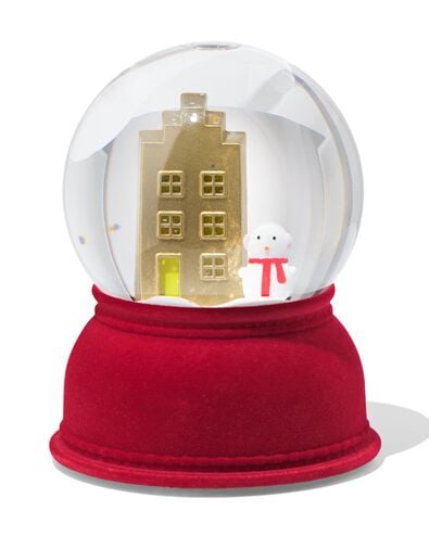 sneeuwbol met licht 11x14x14cm  - 25500132 - HEMA