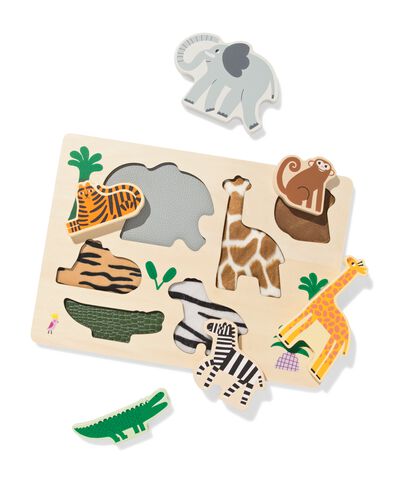 F&uuml;hlpuzzle 30 &times; 22 cm Wildholz - 15100222 - HEMA