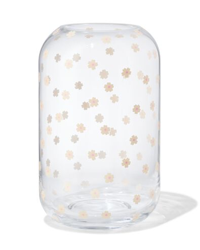 Vase ⌀ 12 x 20 cm, Glas, Blumen - 61104544 - HEMA