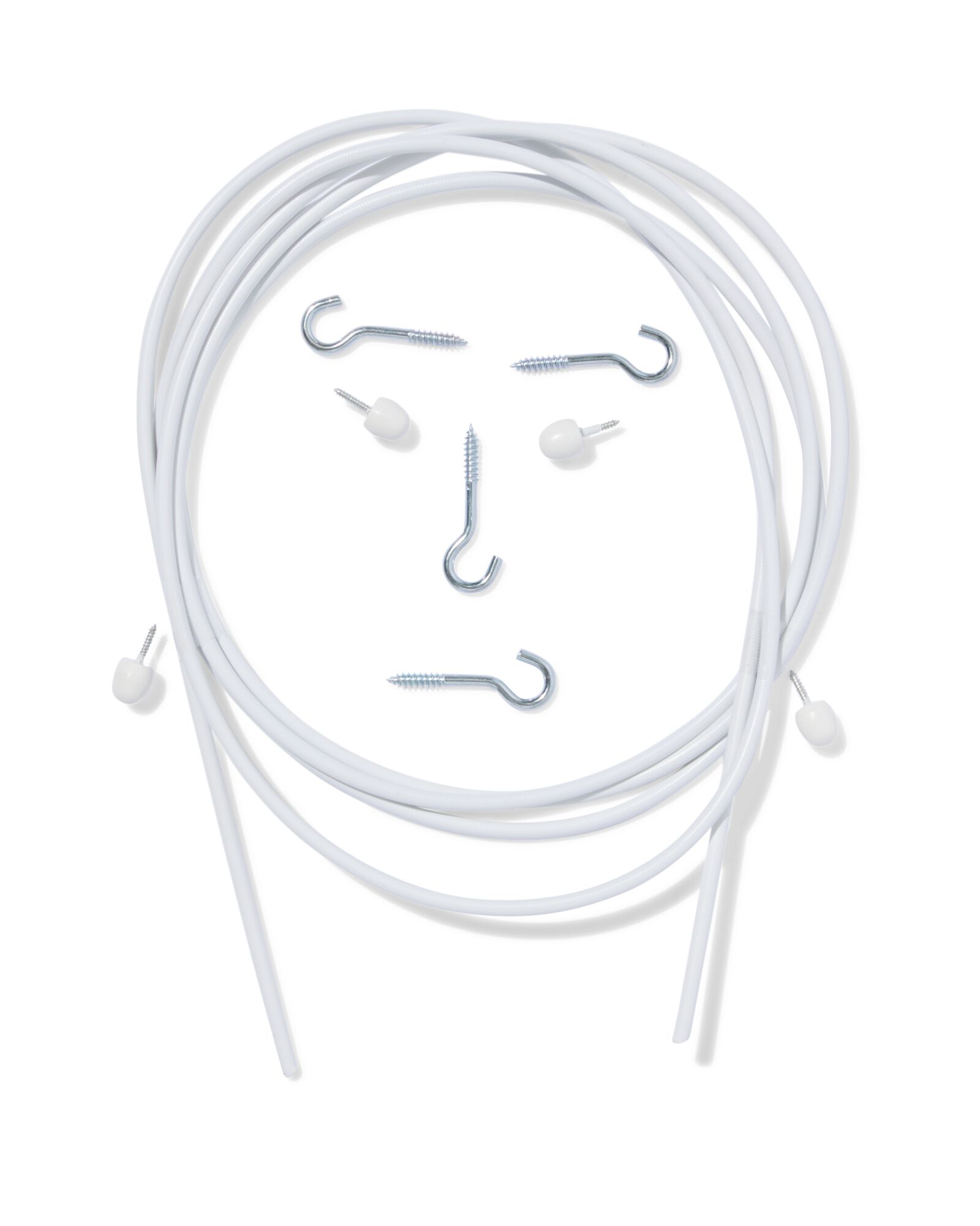 Lot de rideaux spirale 2,5 m - 7578061 - HEMA