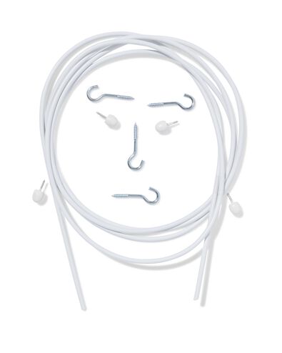 Lot de rideaux spirale 2,5 m - 7578061 - HEMA