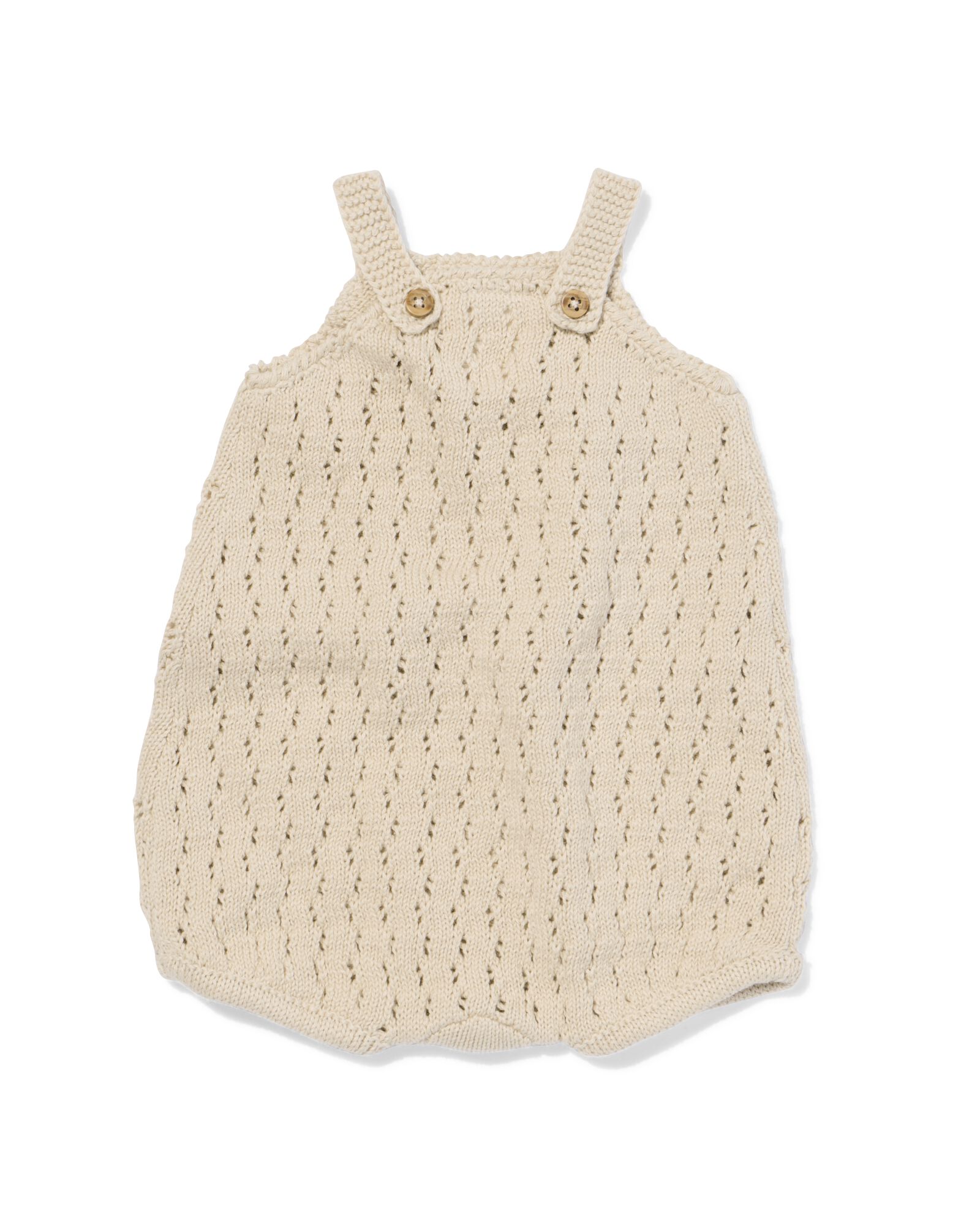 newborn jumpsuit gebreid zand zand - 33451120SAND - HEMA