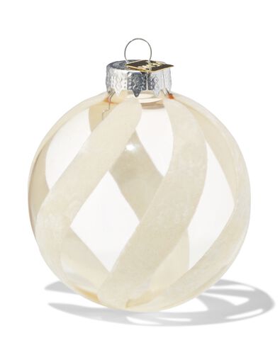 d&eacute;coration de No&euml;l &agrave; suspendre ⌀7x9cm flocage blanche - 25100009 - HEMA