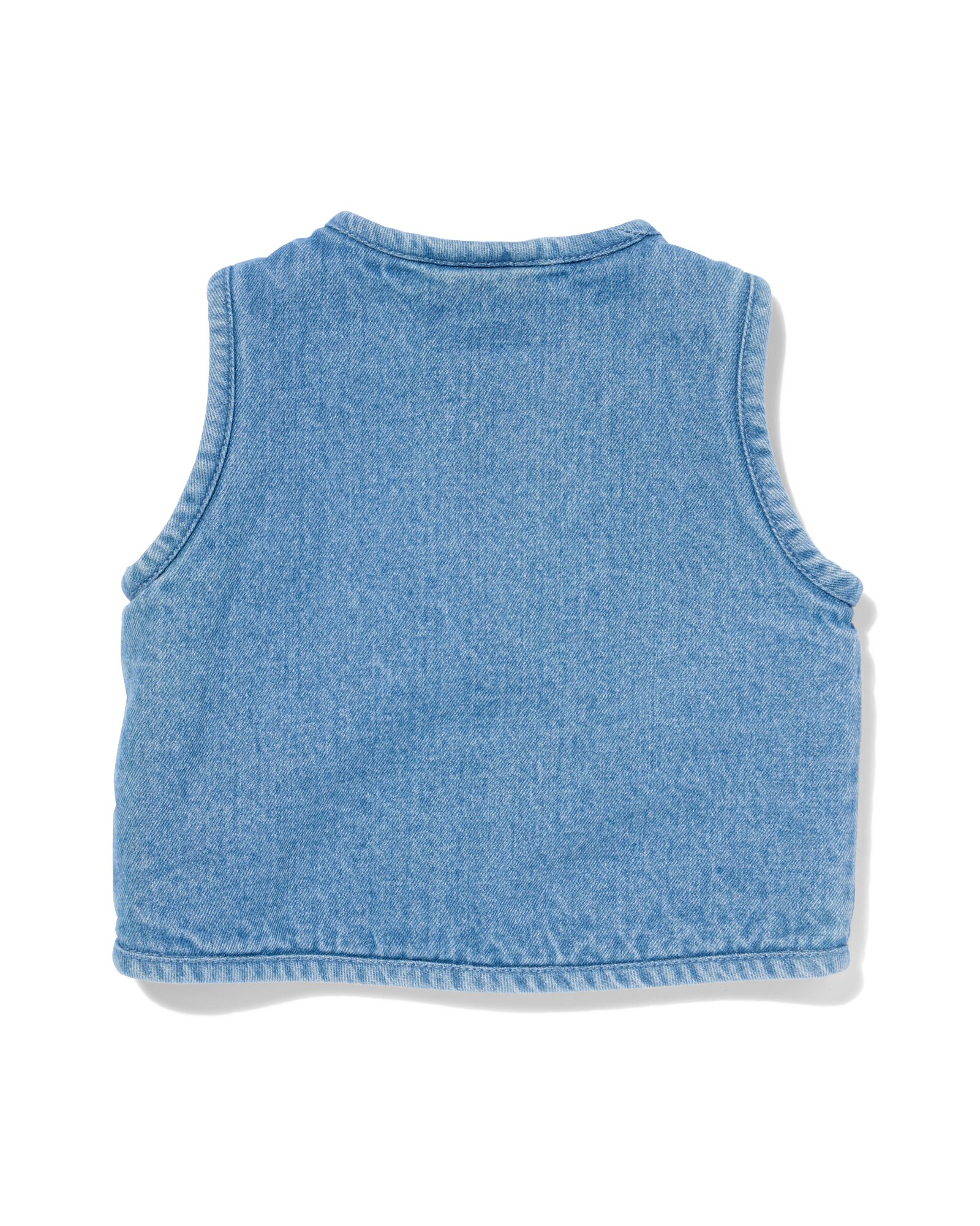 baby gilet denim/teddy lichtblauw - 33119670LIGHTBLUE - HEMA
