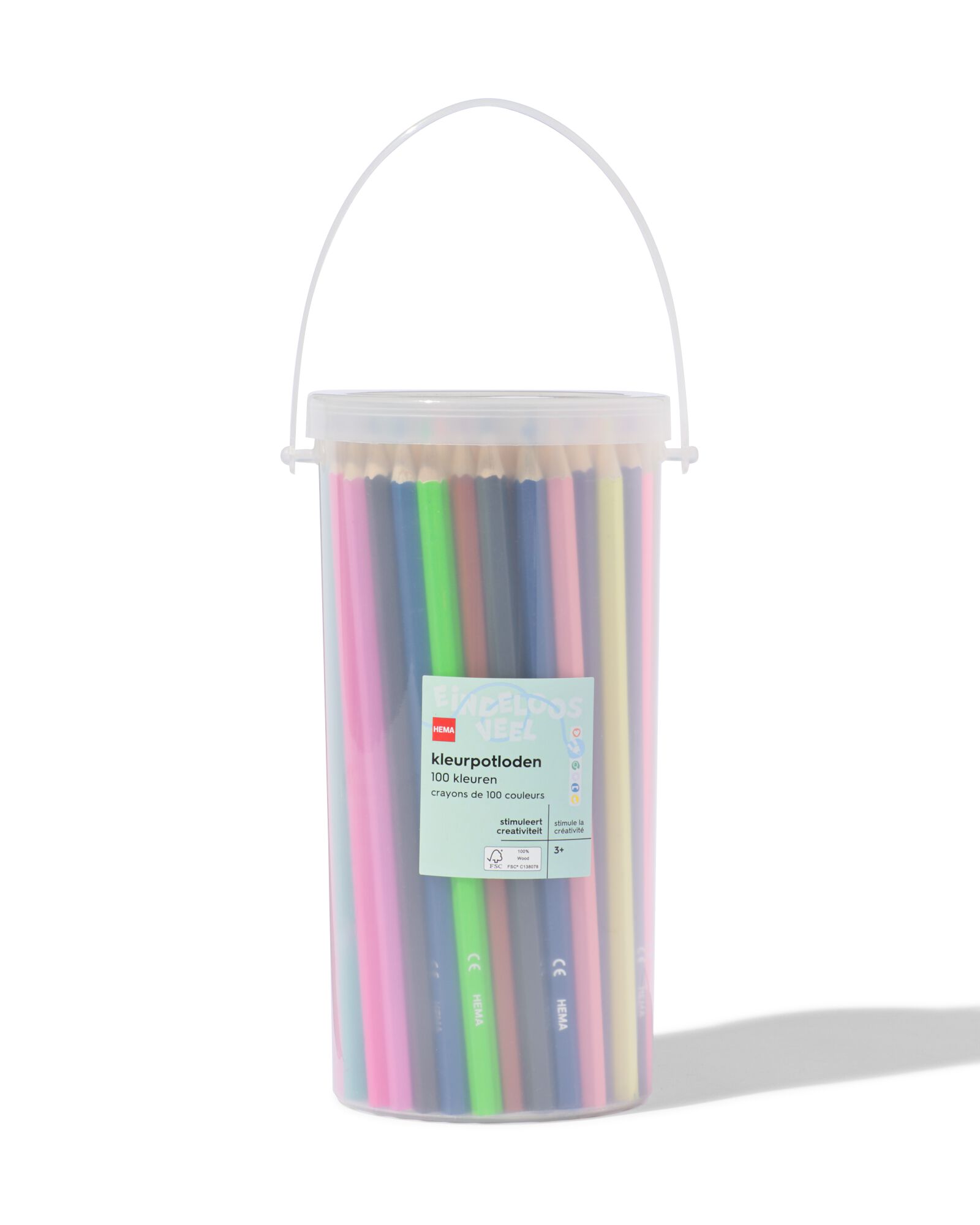 100&nbsp;crayons dans un seau - 15990156 - HEMA