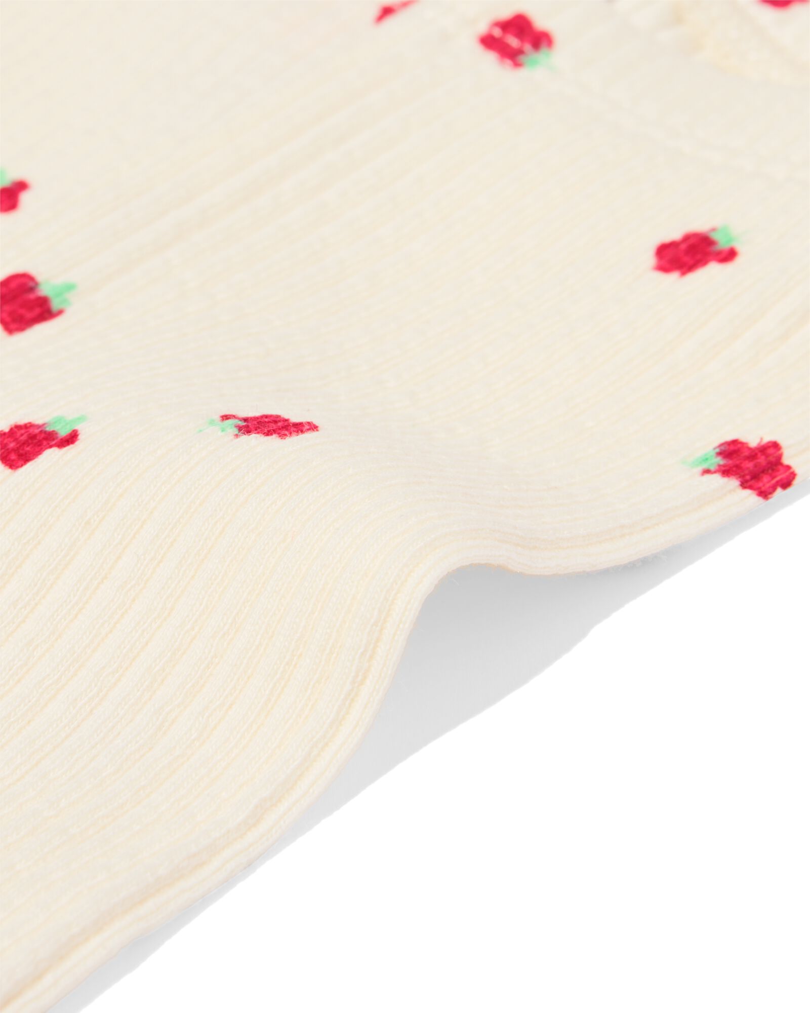 legging &eacute;volutif nouveau-n&eacute; c&ocirc;tel&eacute; fraise &eacute;cru &eacute;cru - 33444320ECRU - HEMA