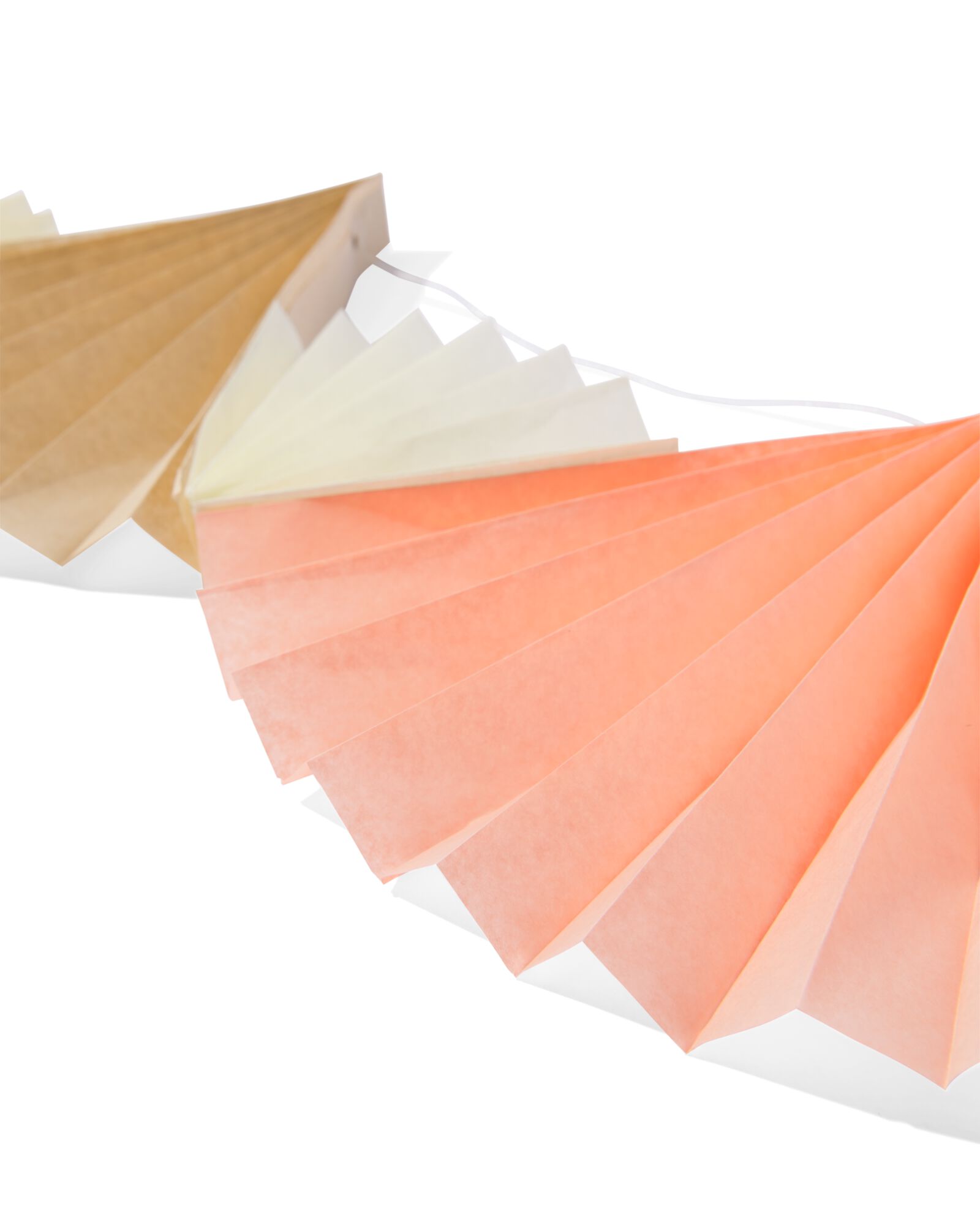 guirlande papier &eacute;ventails pastel 6 m - 14250261 - HEMA