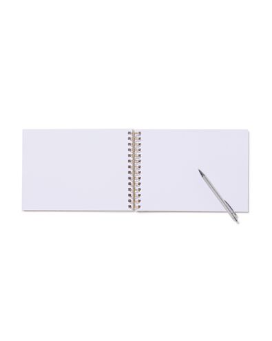carnet de croquis 26,7x18,7cm fleur  - 14102310 - HEMA