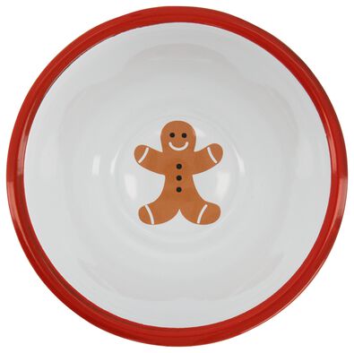 Kinder-Weihnachtsgeschirr, Emaille, Schale, Ø 13.5 x 7 cm - 25240012 - HEMA