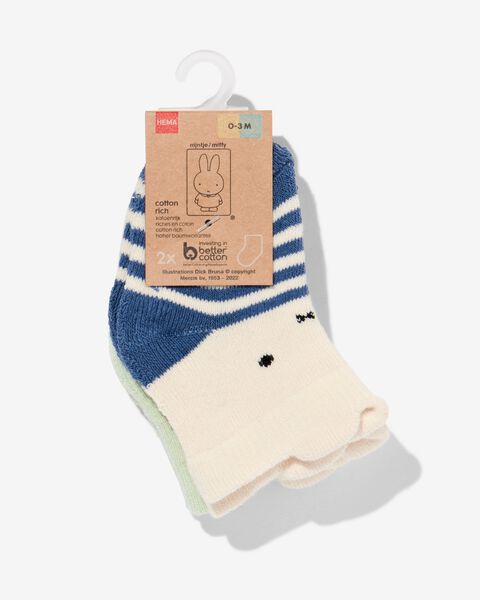 Nijntje baby sokken - 2 paar beige 12-18 m - 4760014 - HEMA
