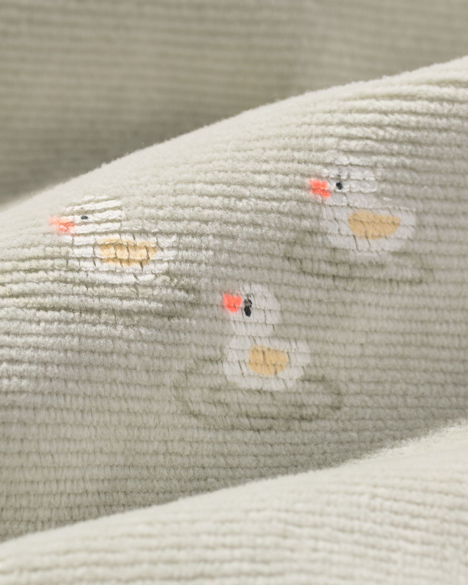 newborn boxpakje velours rib eenden lichtgroen 68 - 33443424 - HEMA