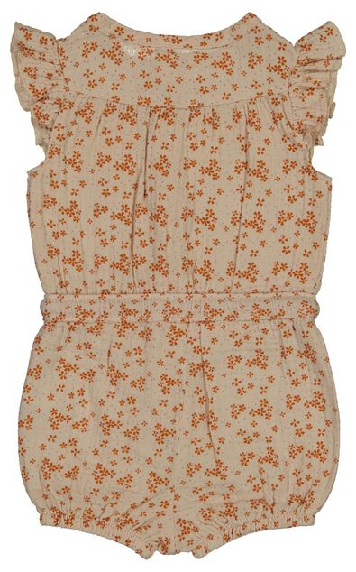 Baby-Jumpsuit, Blumen sandfarben - 1000027770 - HEMA