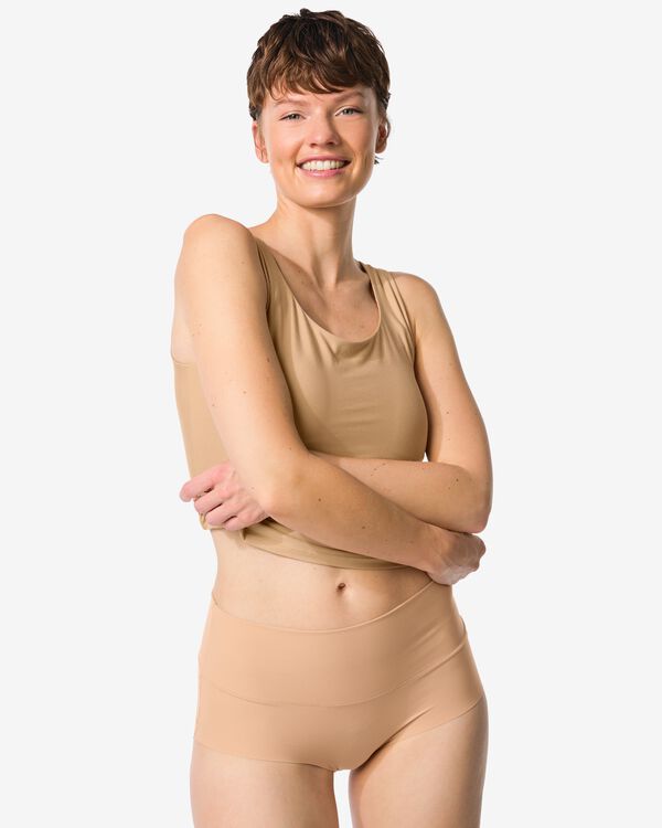 slip taille haute femme lissant beige - 19602735BEIGE - HEMA