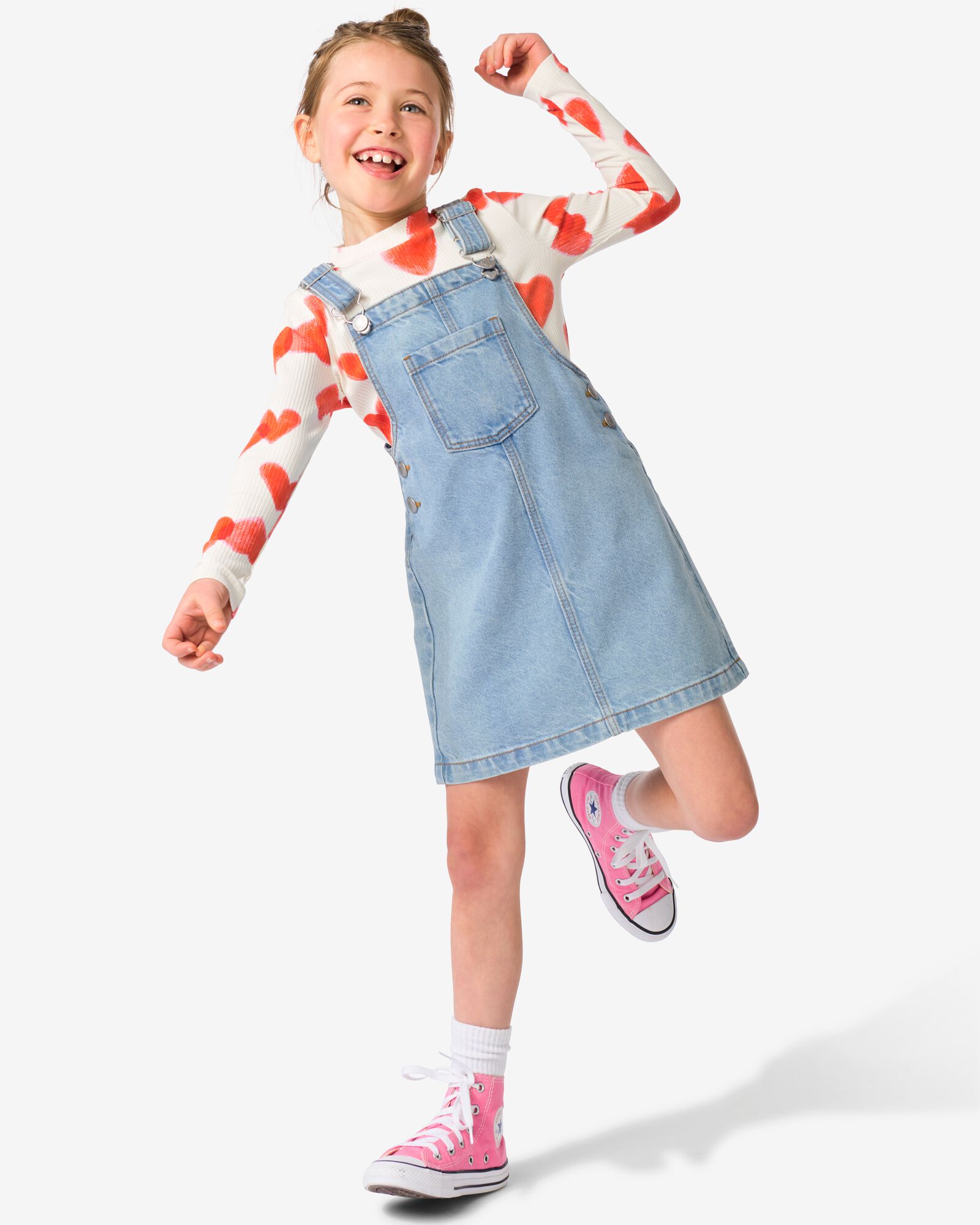 Kinder-Latzkleid  hellblau - 30825900LIGHTBLUE - HEMA