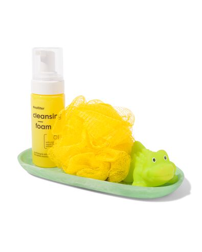 badkamer schaaltje 25x12cm epoxy marmerlook groen - 80300175 - HEMA