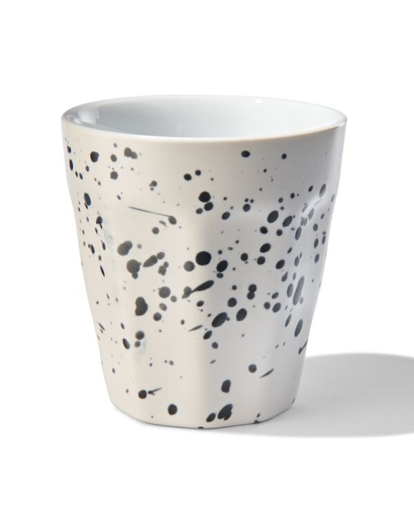 tasse &agrave; expresso 90 ml Mirabeau blanc &eacute;claboussures - 9602204 - HEMA