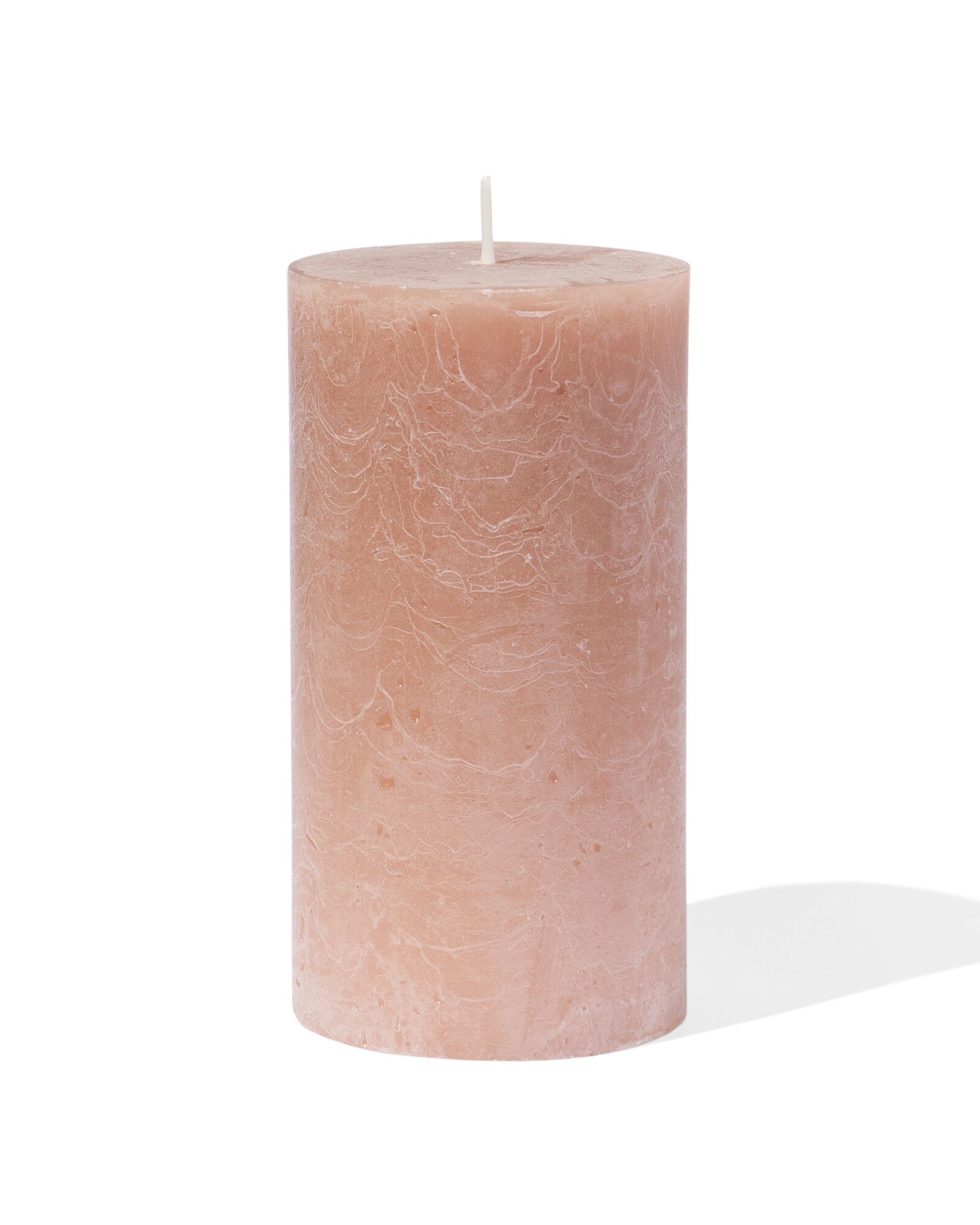 bougie rustique &Oslash;7x13cm brun marron 7 x 13 - 13504009 - HEMA