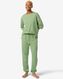 pantalon de pyjama femme avec coton  vert moyen S - 23430321 - HEMA