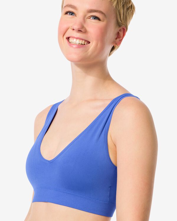 haut sans couture et sans armature  bleu cobalt bleu cobalt - 21920805COBALTBLUE - HEMA