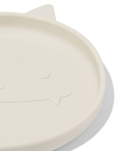 kinderbordje &Oslash;16cm monster siliconen beige - 80650218 - HEMA