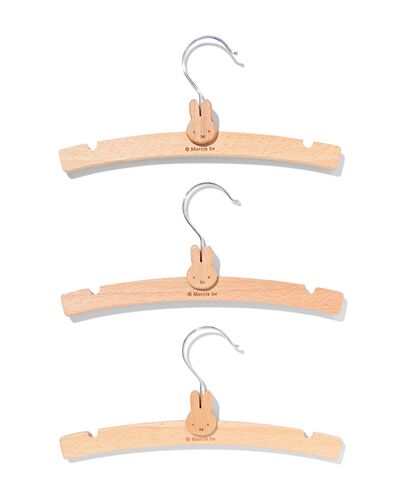 Cintres en bois Miffy - 3 pi&egrave;ces - 60410363 - HEMA