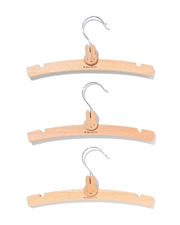 Cintres en bois Miffy - 3 pi&egrave;ces - 60410363 - HEMA