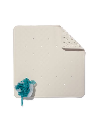 tapis de bain 53x53 caoutchouc antid&eacute;rapant blanc - 80380013 - HEMA