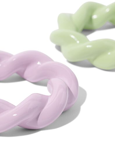 servetringen ⌀7cm twist pastel - 4 stuks - 41840253 - HEMA