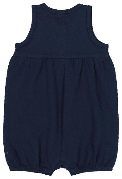combinaison-pantalon bébé bleu foncé - 1000019797 - HEMA