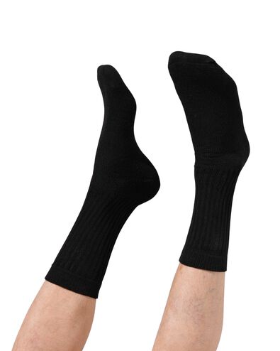 5er-Pack Herren-Sportsocken schwarz schwarz - 1000010439 - HEMA