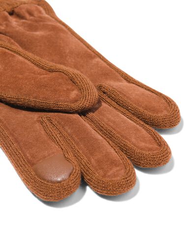 suède heren handschoenen bruin L - 16531933 - HEMA