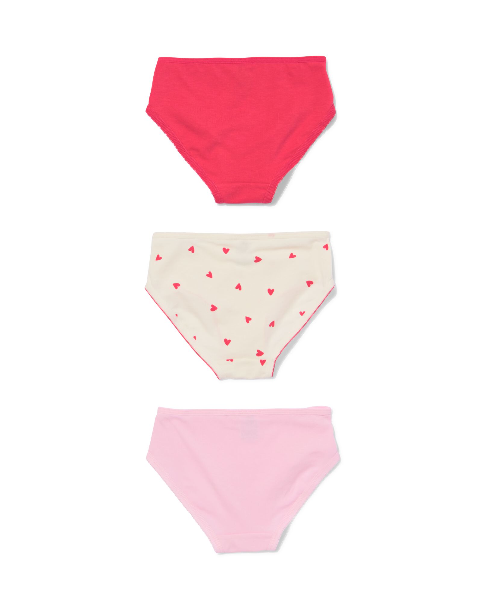 Kinderslips Herzen &ndash; 3 St&uuml;ck rosa rosa - 19310670PINK - HEMA