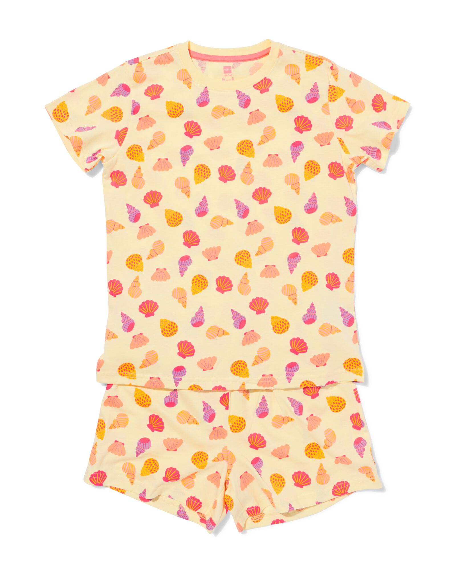 pyjacourt enfant imprim&eacute; jaune jaune - 23004960YELLOW - HEMA