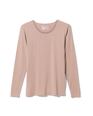 Damen-Temptech-T-Shirt, Langarm  beige beige - 19670651BEIGE - HEMA