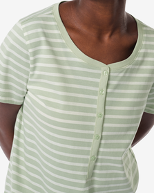 Damen-Nachthemd, Baumwolle grün grün - 1000030230 - HEMA