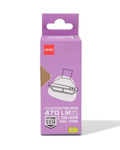 ampoule hotte aspirante led clear E14 2,9W 470lm - 20000056 - HEMA