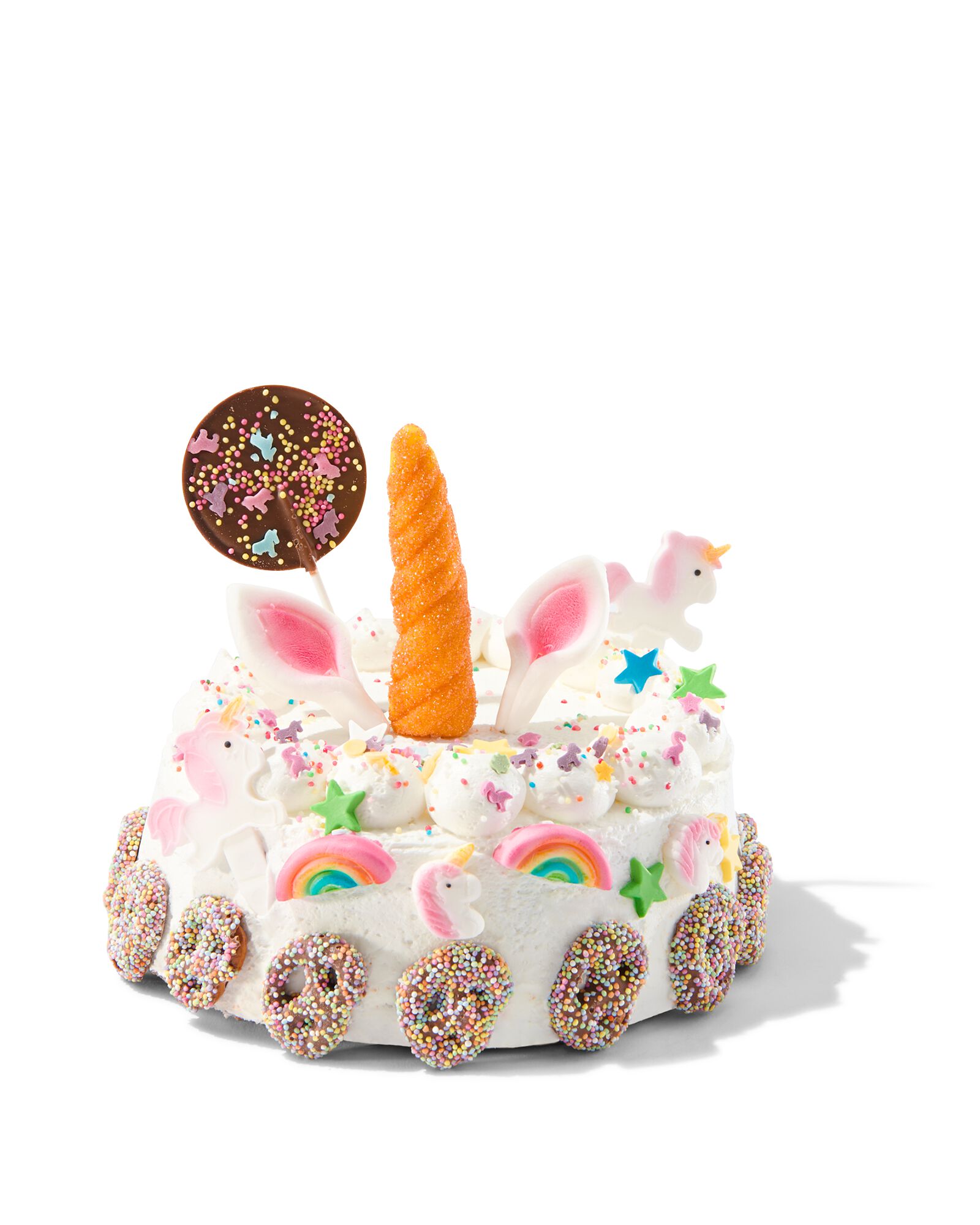 décoration pour gâteau comestible - fête arc-en-ciel - HEMA