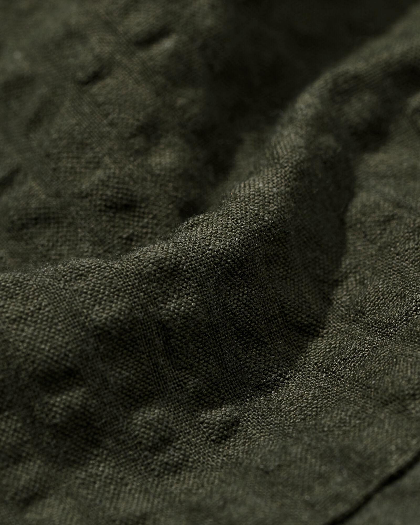 short homme Sem regular fit seersucker vert fonc&eacute; vert fonc&eacute; - 2132330DARKGREEN - HEMA