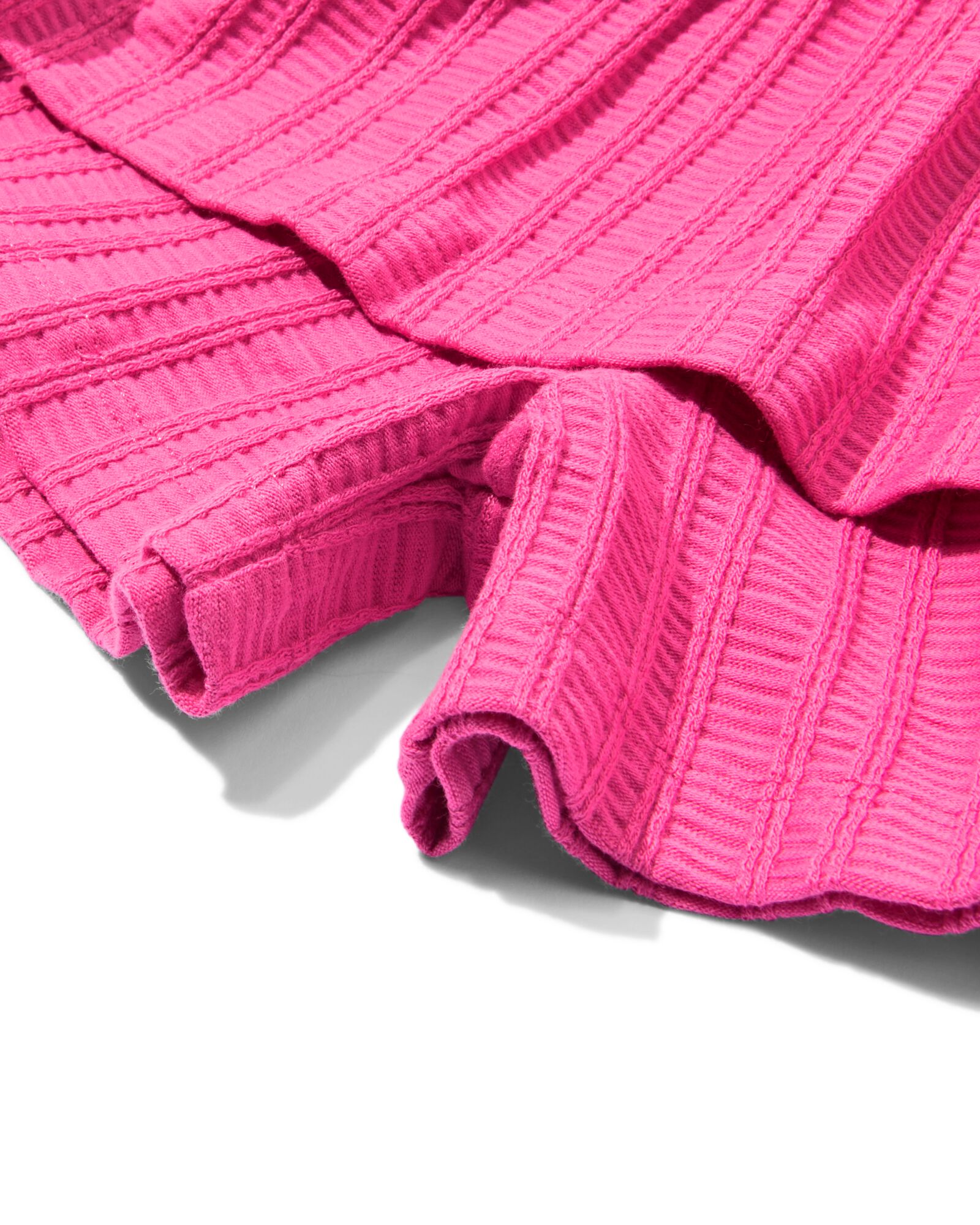 kinderbroekrok A-lijn rib donkerroze donkerroze - 30849624DARKPINK - HEMA