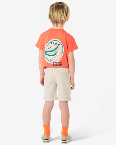 short enfant coupe droite beige beige - 30715202BEIGE - HEMA