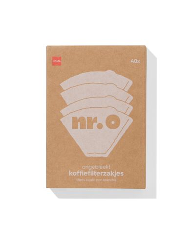 Kaffeefiltert&uuml;ten Nr. 0 ungebleicht &ndash; 40 St&uuml;ck - 20500282 - HEMA