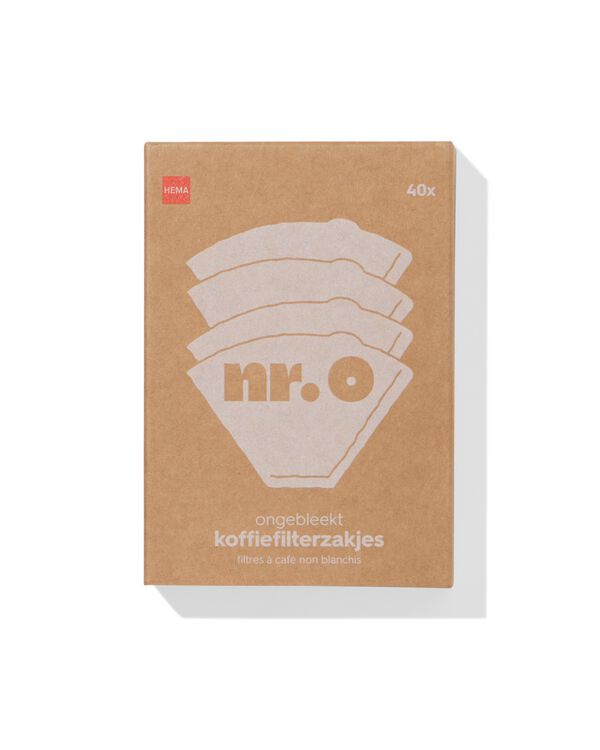 Kaffeefiltert&uuml;ten Nr. 0 ungebleicht &ndash; 40 St&uuml;ck - 20500282 - HEMA