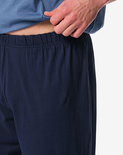 herenpyjama  blauw blauw - 23686630BLUE - HEMA