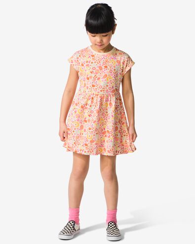 robe enfant trap&egrave;ze fleurs &eacute;cru &eacute;cru - 30865901ECRU - HEMA