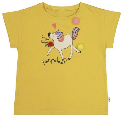 Kinder-T-Shirt Einhorn gelb 86/92 - 30875424 - HEMA