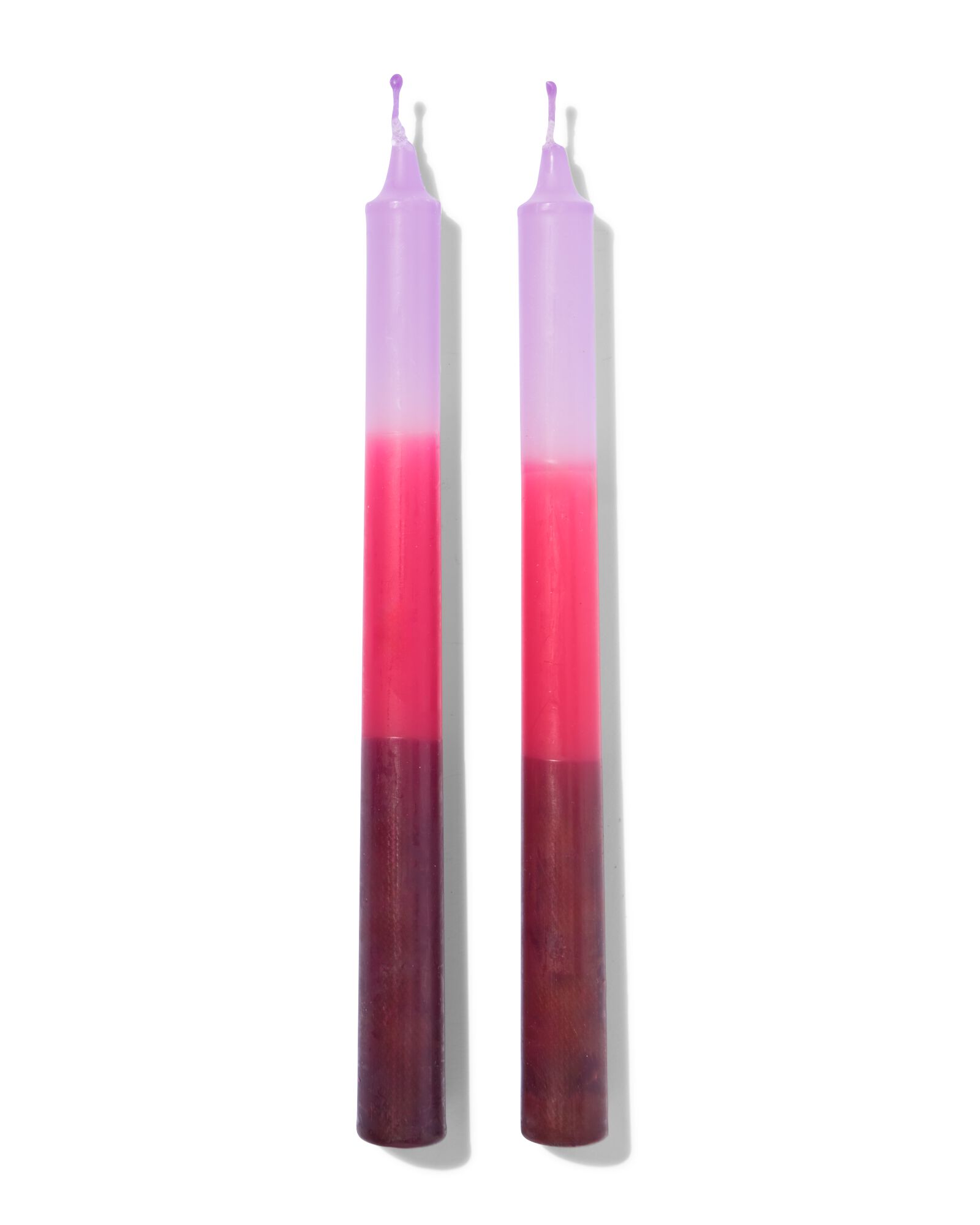 petites bougies longues dip-dye - 2 pi&egrave;ces - 13506102 - HEMA