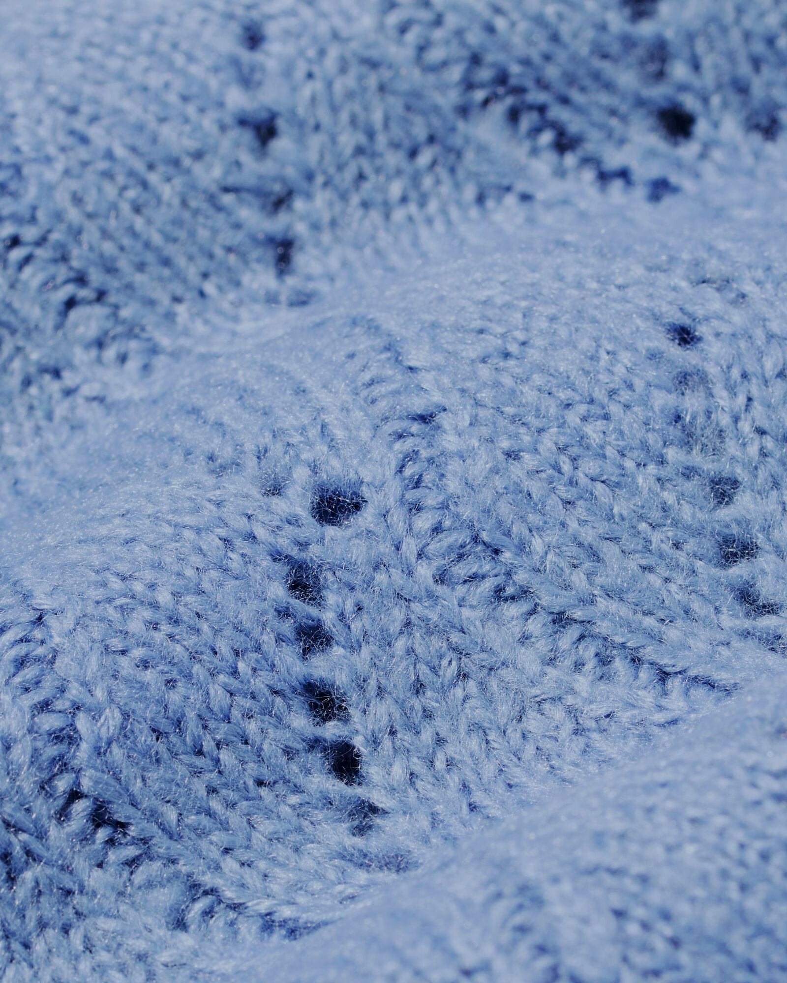 damesvest Golda ajour blauw blauw - 36205760BLUE - HEMA