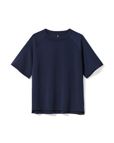 Damen-T-Shirt Elly, entspannte Passform, Jersey dunkelblau dunkelblau - 36206830DARKBLUE - HEMA