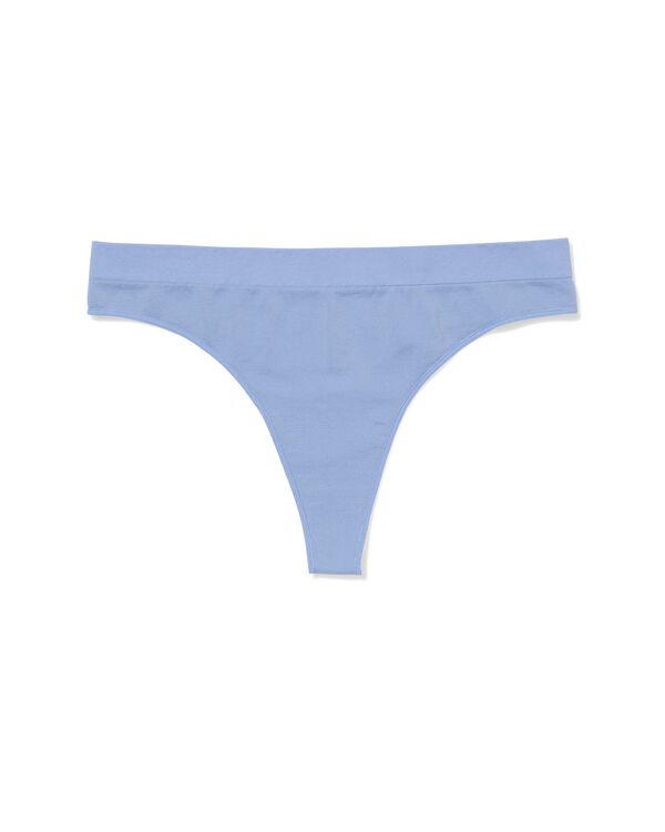 string femme microfibre sans coutures bleu - 19602935BLUE - HEMA