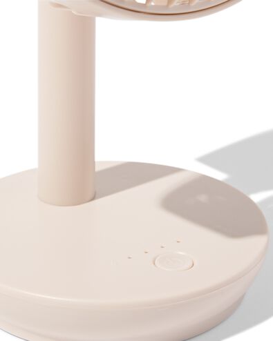 ventilateur de table sans fil ⌀17x27cm beige - 80200048 - HEMA